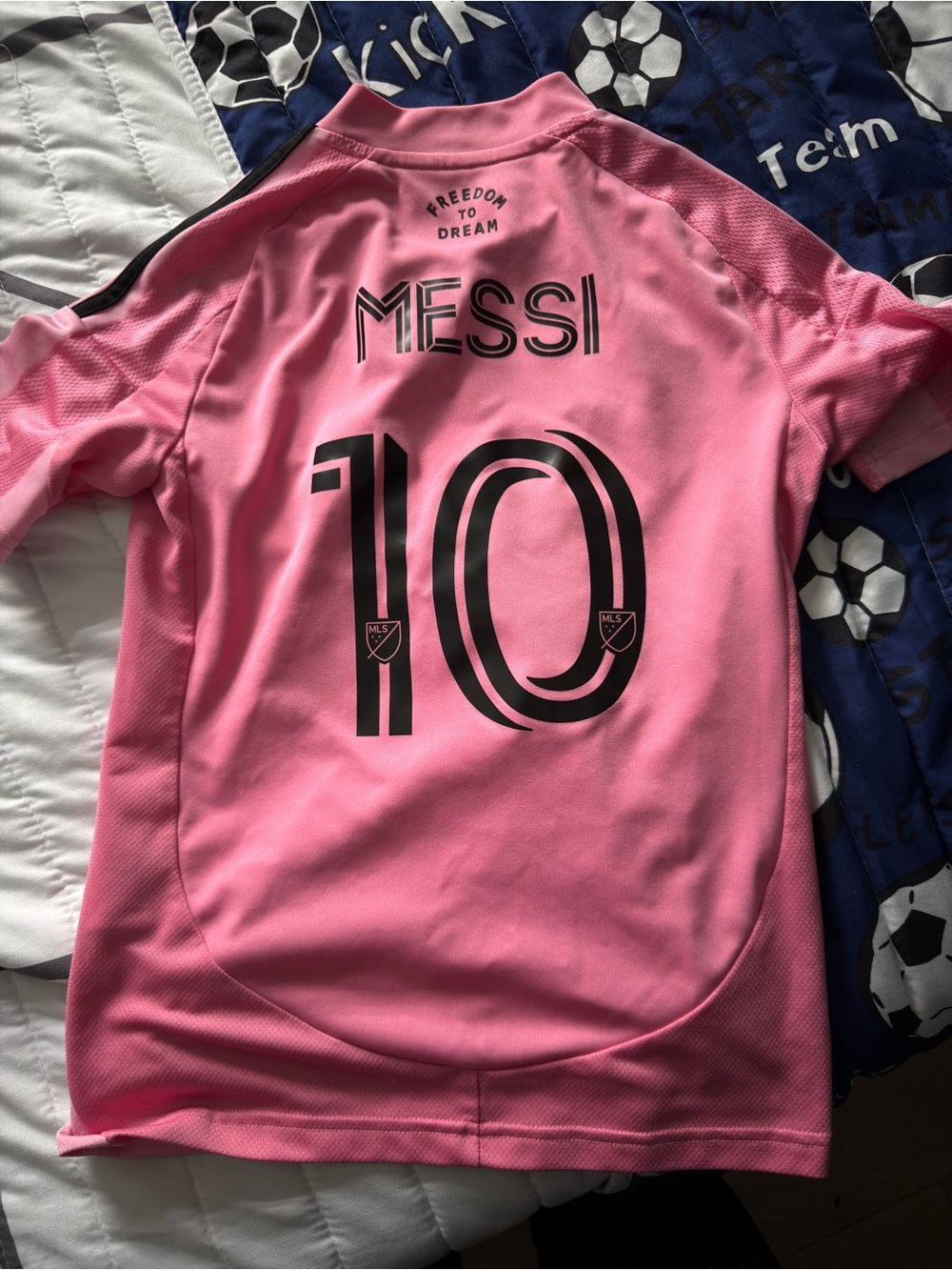Authentic adidas Pink Messi #10 Kids Jersey
